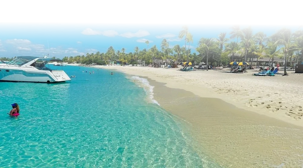 Playa de Isla Saona, fotografía del folleto